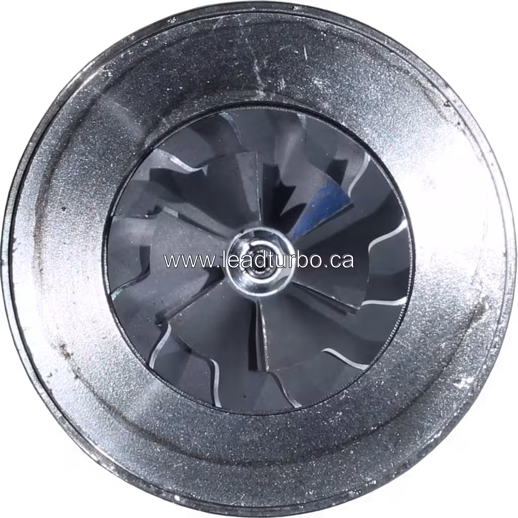 Core de turbocompresseur S100 FOR 318279 vue frontale avec brides de montage