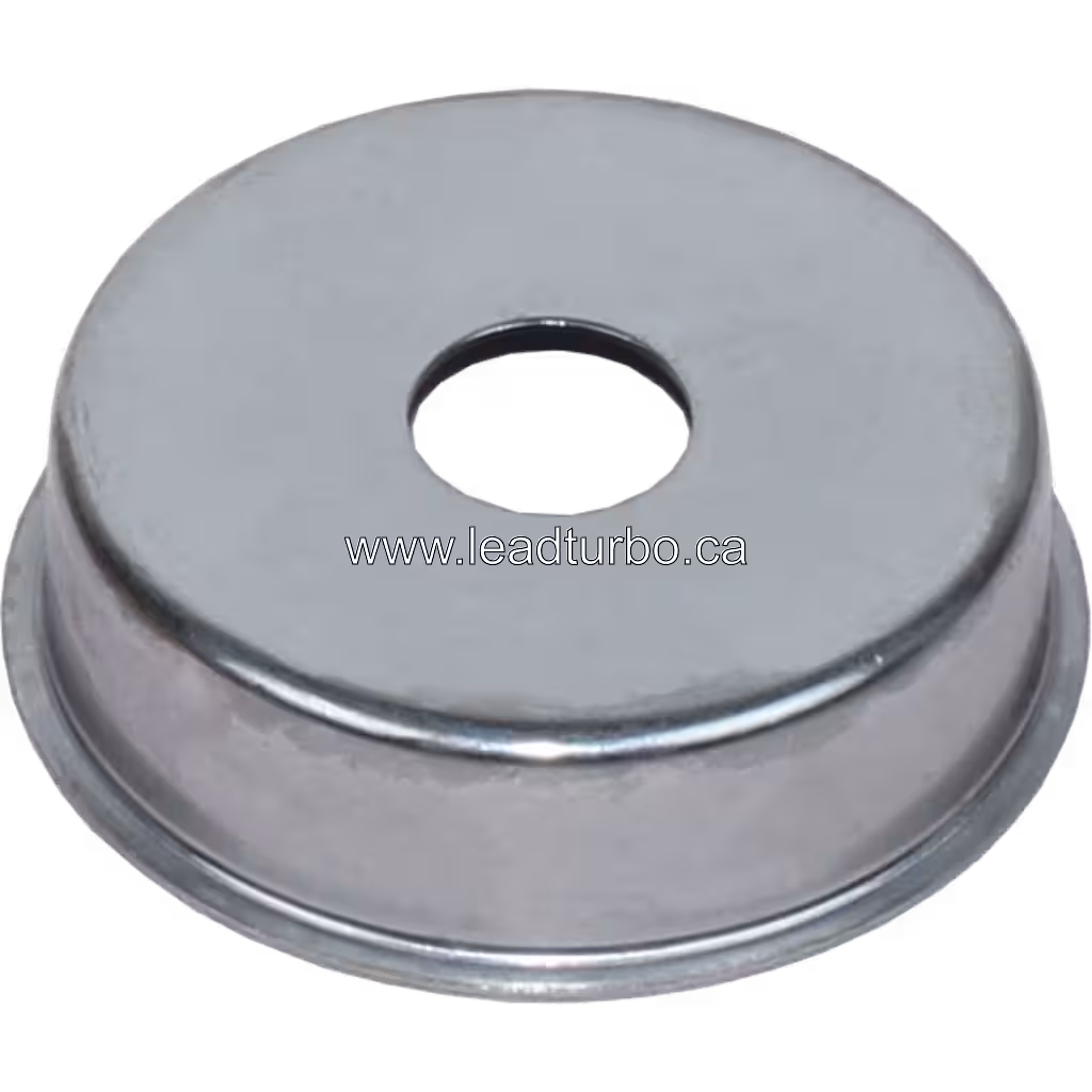 Heat shield 7C5856 S2EGL100 vue de dessus, forme circulaire avec bord roulé