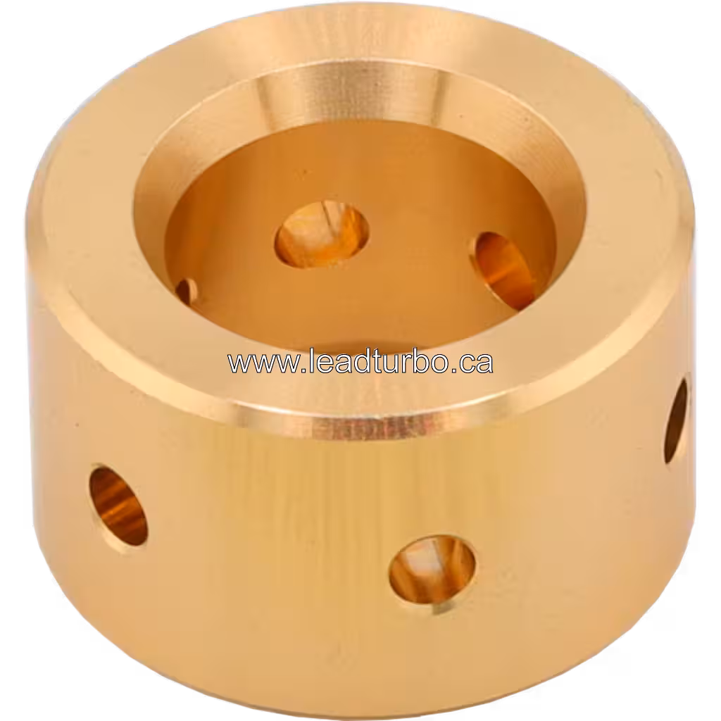 J96-1 journal bearing top view with radial oil holes and machined surface
