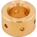J96-1 journal bearing top view with radial oil holes and machined surface