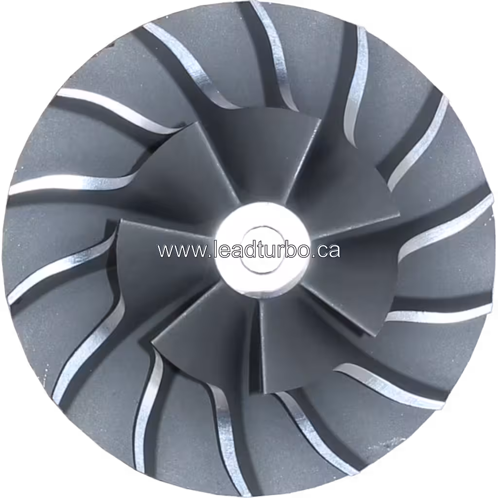 J96 turbo compressor wheel blade detail