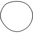 Side profile of J96 turbocharger O ring, flexible appearance
