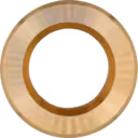 Palier métallique doré pour turbocompresseur J96-1 avec finition usinée