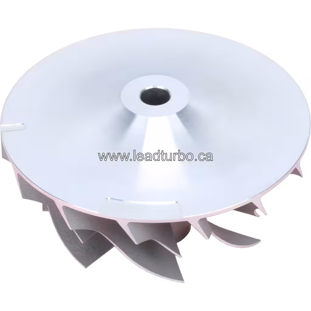 Roue de compresseur 169413 vue arrière montrant le shroud circulaire