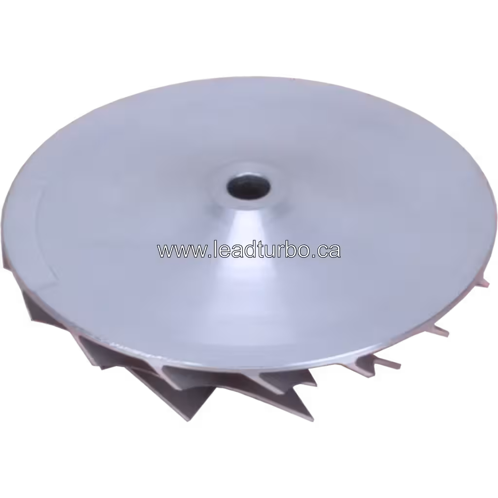 Roue de compresseur 3523553 vue arrière montrant le shroud lisse