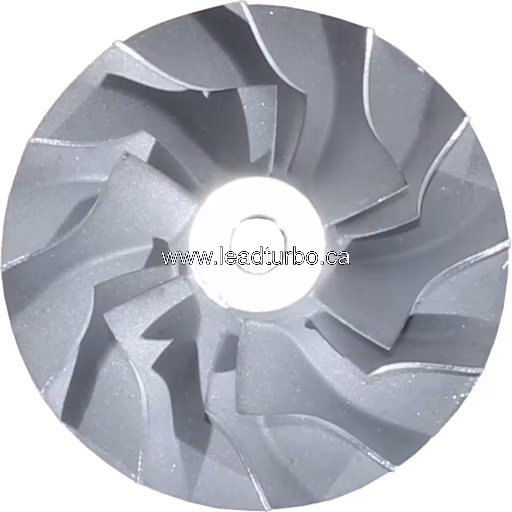 Vue de dessus de la roue de compresseur TD05-10A pour Mitsubishi 4D56Q