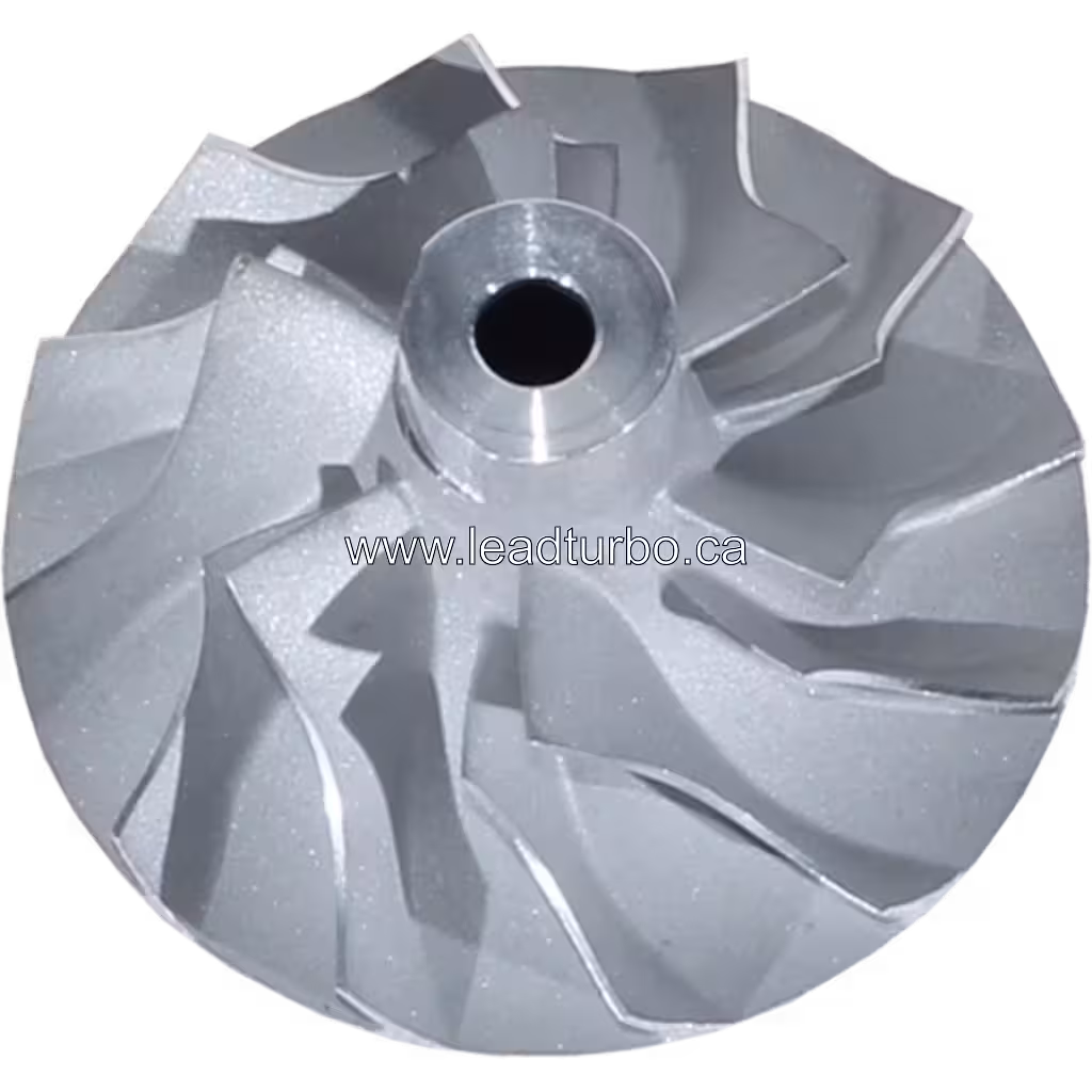 Roue de compresseur 49178-09710 CW en métal argenté avec aubes radiales