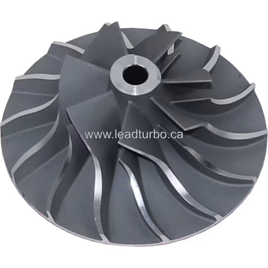 Roue de compresseur J96 pour 12709700017 CW vue de dessus