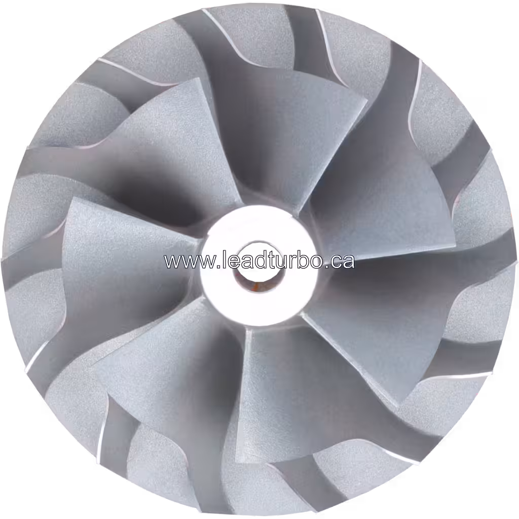 Roue de compresseur de turbocompresseur pour CAT 3516 top view