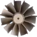 Roue de turbine 2840238 vue de face application HE451VE
