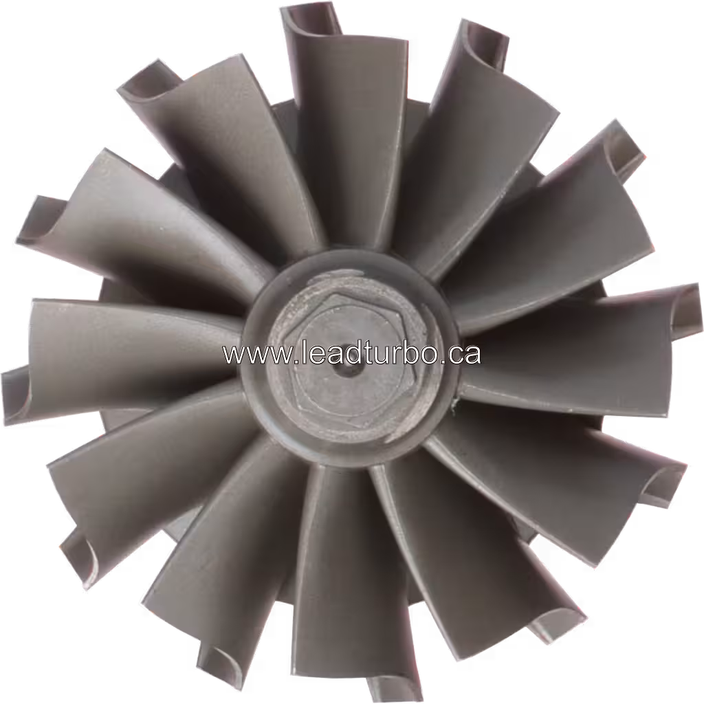 Vue de dessus de la roue de turbine K27 2-3266MNB 21 22