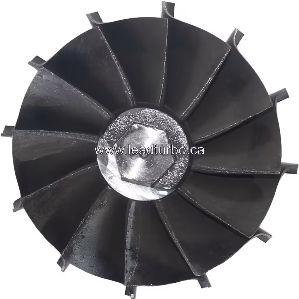 Roue de turbine radiale J96 avec écrou hexagonal sur le moyeu