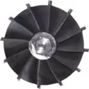 Roue de turbine radiale J96 avec écrou hexagonal sur le moyeu