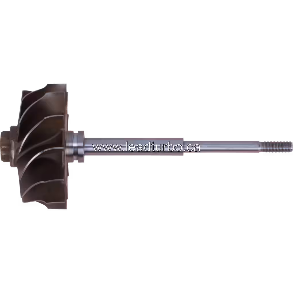 Roue turbine 3535983 HX55 vue de face avec aubes radiales
