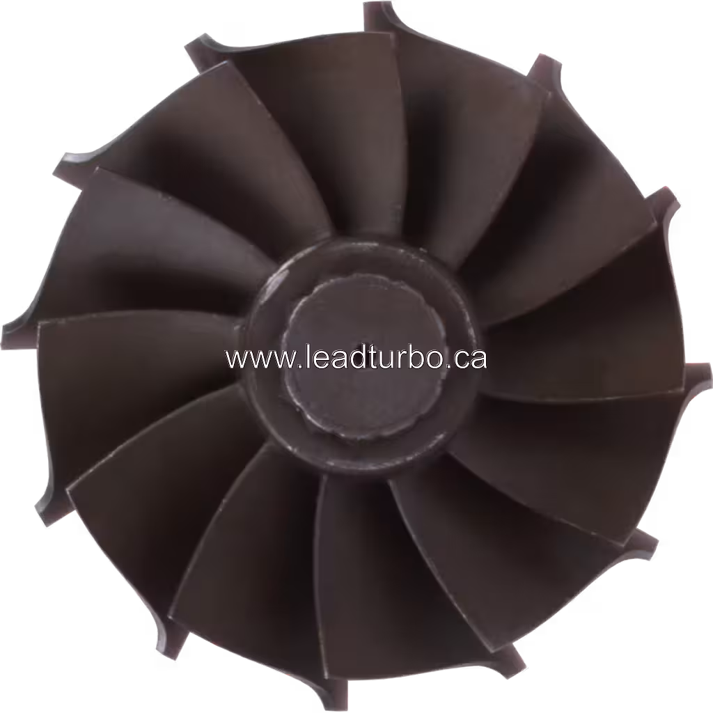 Assemblage roue turbine 3535983 avec arbre métallique et filetage
