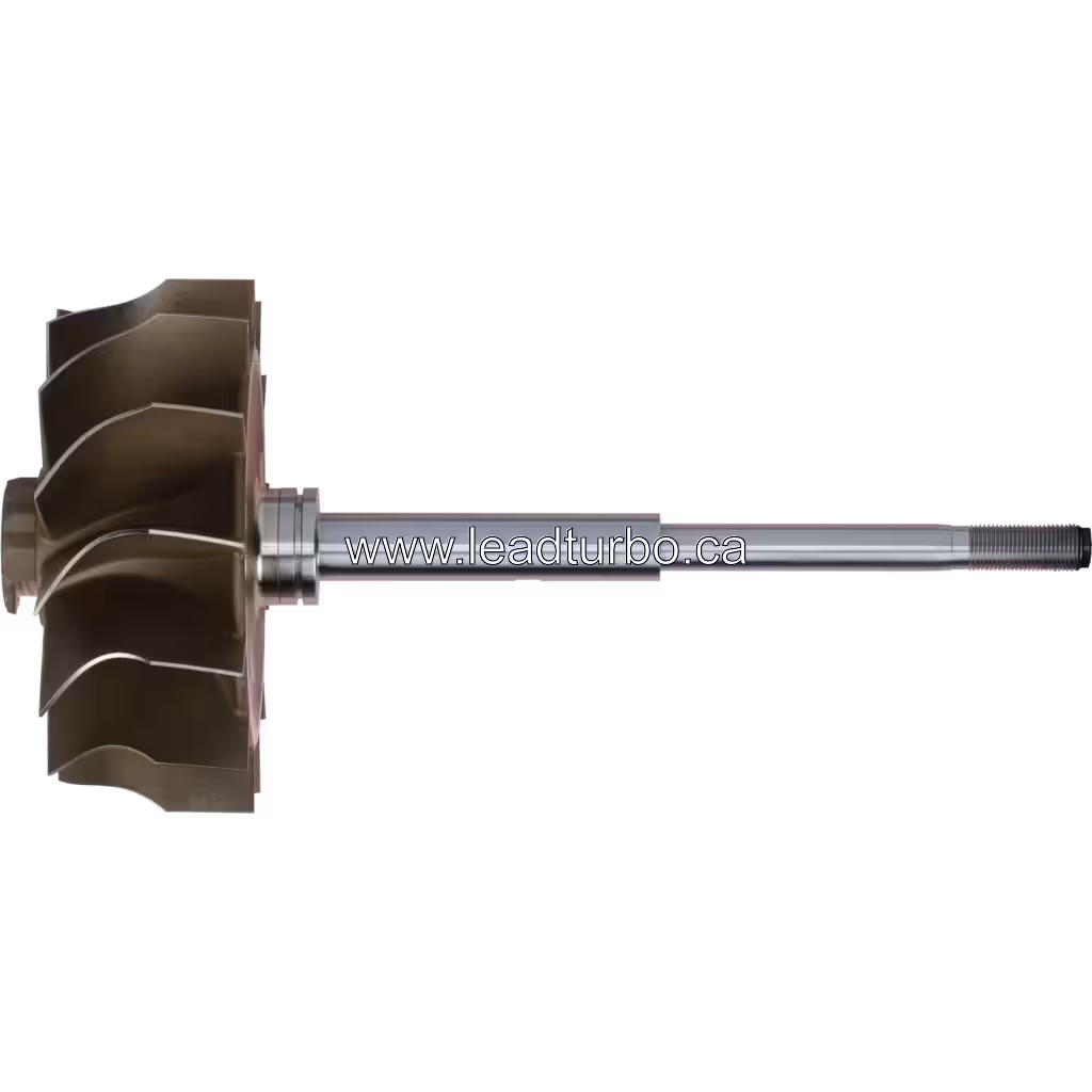 Roue turbine 4035360 HX83 vue de face avec 16 aubes courbes