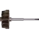 Roue turbine 4035360 HX83 vue de face avec 16 aubes courbes
