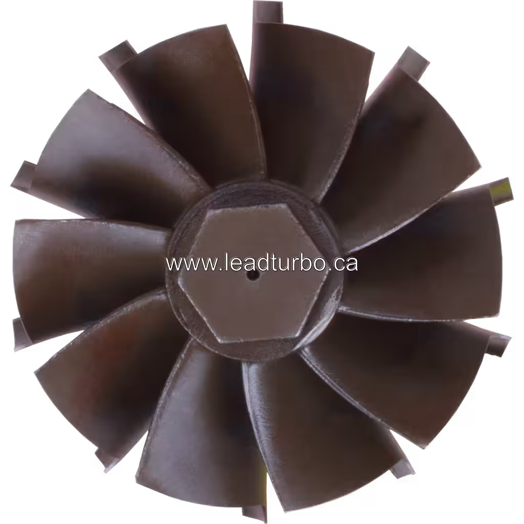 Roue turbine GTA5008B FOR 239-9988 TW avec 10 aubes courbées