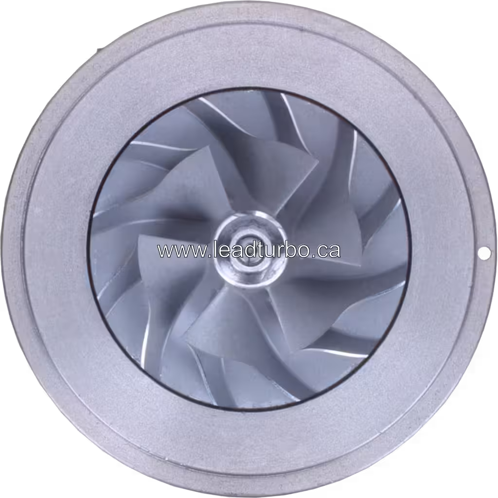 Industrial turbo core component close-up