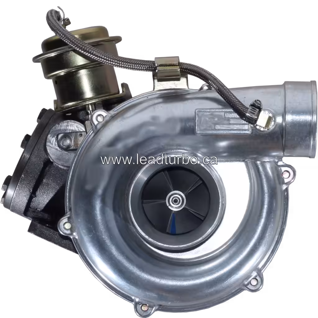 Turbocompresseur 1144002582 Isuzu 6BG1-TCI vue avant avec carter compresseur argenté
