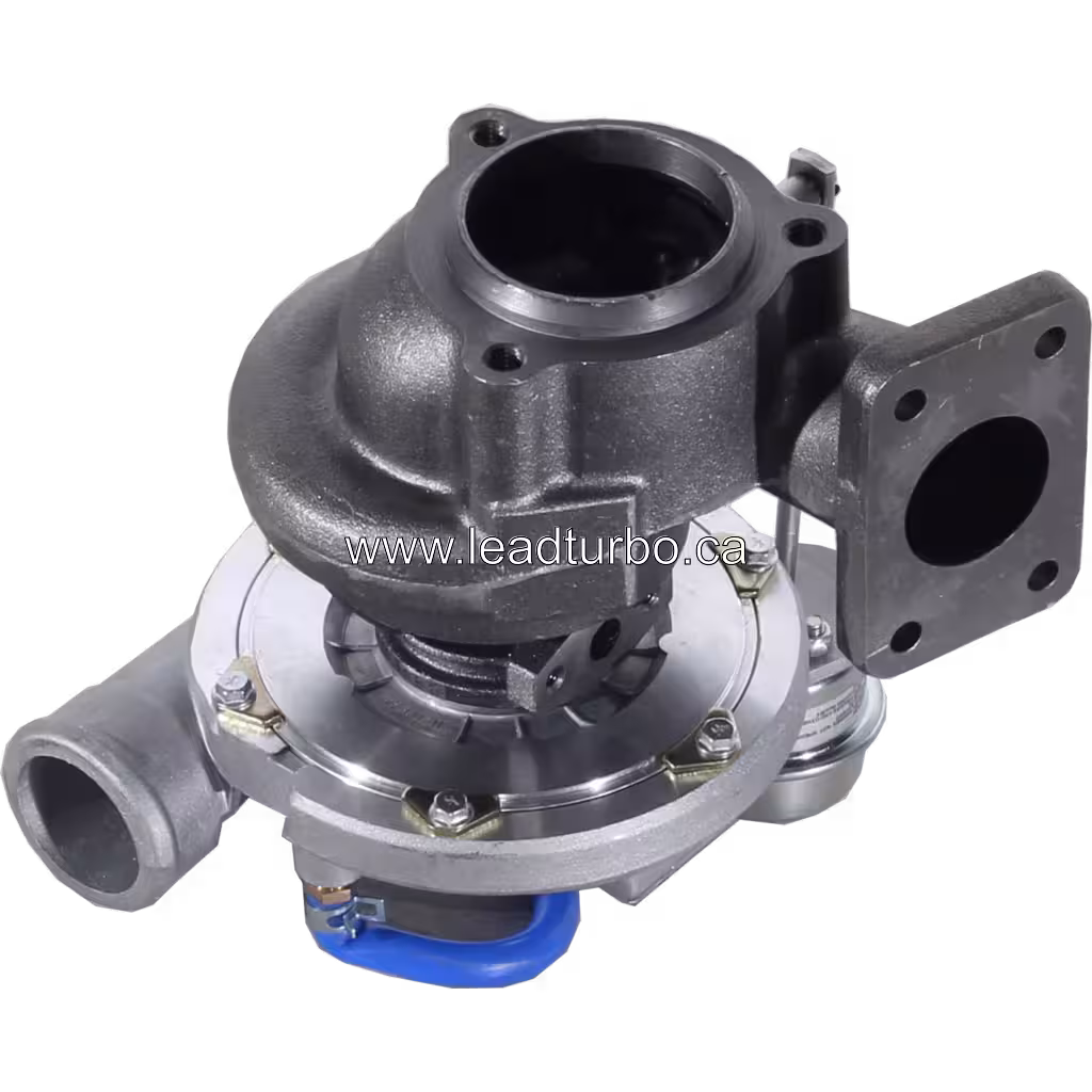 Turbocompresseur 2674A228 GT2556S pour Perkins JCB 3CX bottom 45 degree view