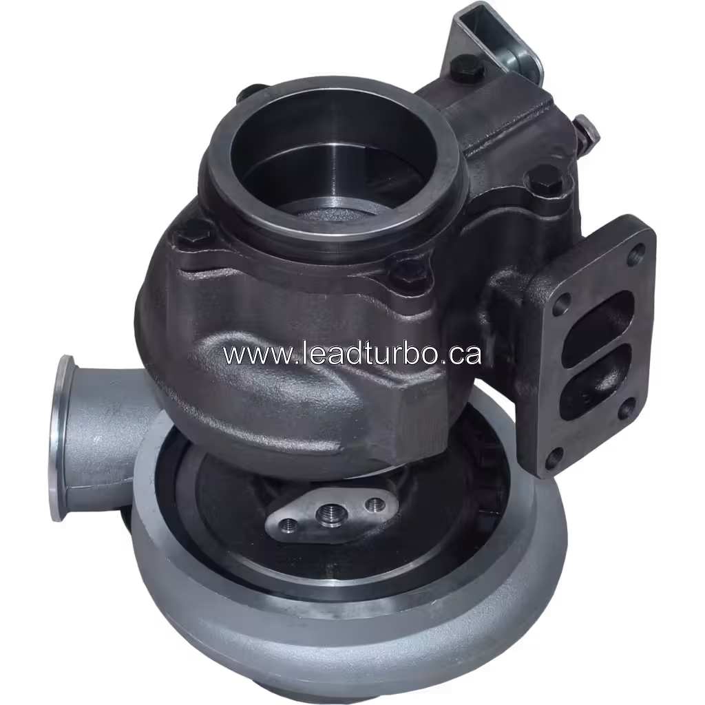 Turbocompresseur 4951032 HX40W pour Cummins 6CT bottom 45 degree view