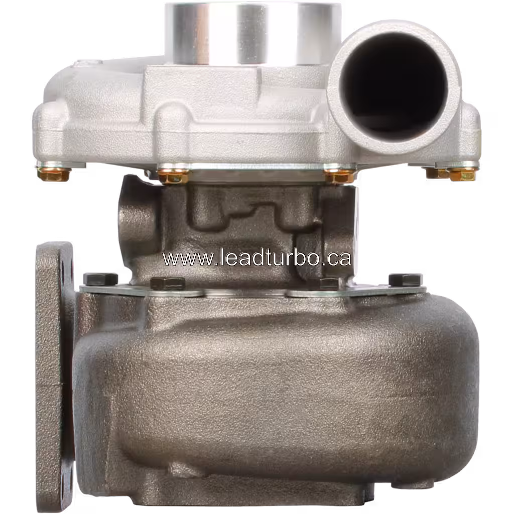 Turbocompresseur 53279886421 vue avant avec carter compresseur argenté
