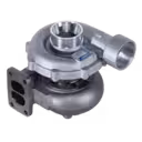 Turbocompresseur 5700240 vue supérieure avec carter compresseur et bride d'échappement