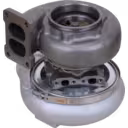 Assemblage du turbocompresseur 6505515032 montrant l'arbre central et le carter turbine