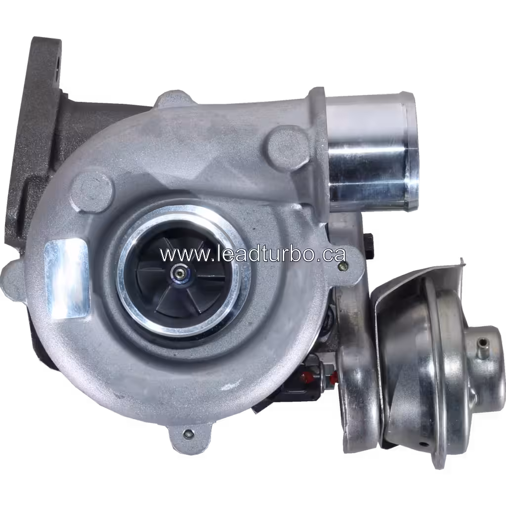 Turbocompresseur GT1749V 17201-27040 vue avant avec carter en métal gris mat