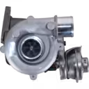 Turbocompresseur GT1749V 17201-27040 vue avant avec carter en métal gris mat