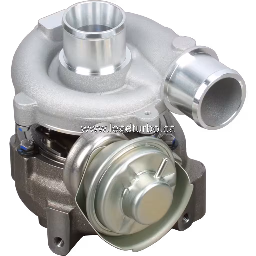 Turbocompresseur GT1749V vue du compresseur avec entrée polie et ailettes internes