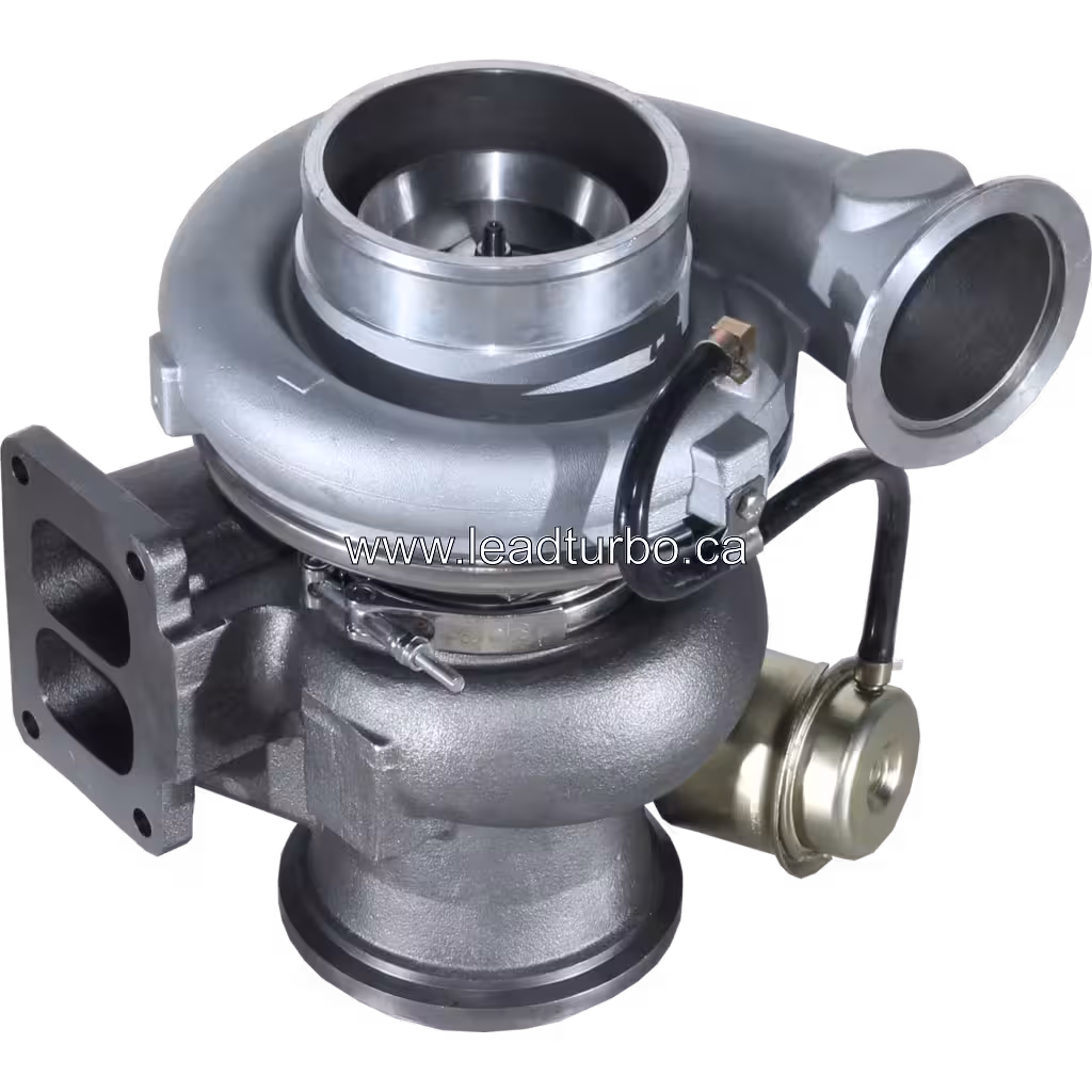 Vue latérale du turbocompresseur pour excavatrice CAT 345BL