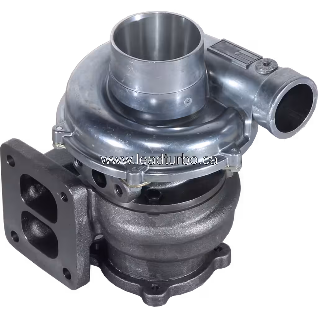 Vue avant du turbocompresseur Isuzu 6BG1T pour engins de chantier