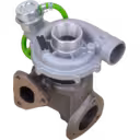 Vue avant du turbocompresseur pour moteur Land Rover 2.5 TDI