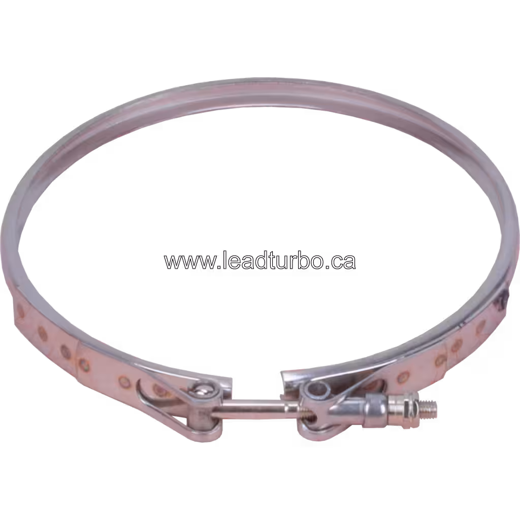 V-band de turbocompresseur vue de face