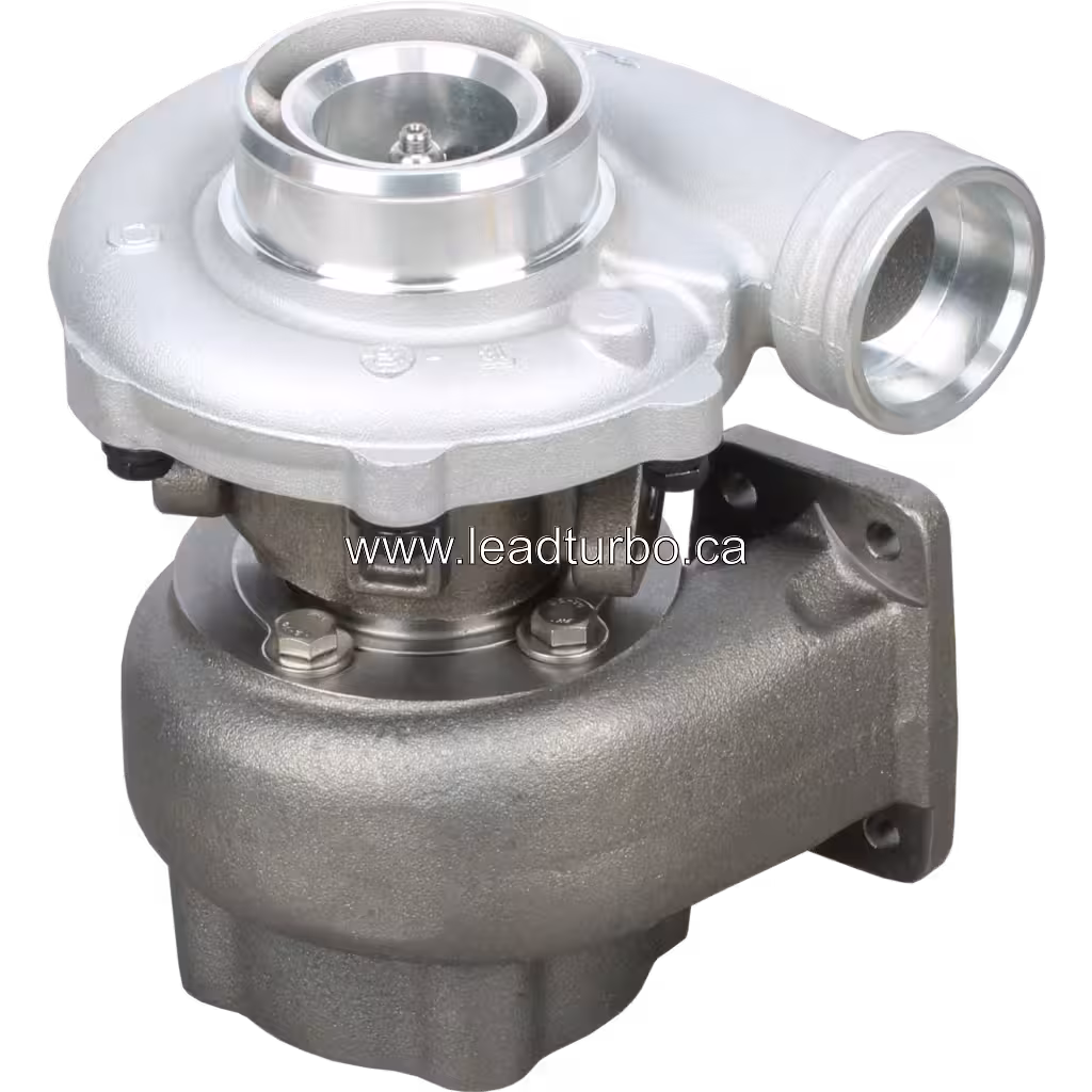 Top view of 04259311 turbocharger for Deutz BF4M1013C showing mounting ears and central shaft housing