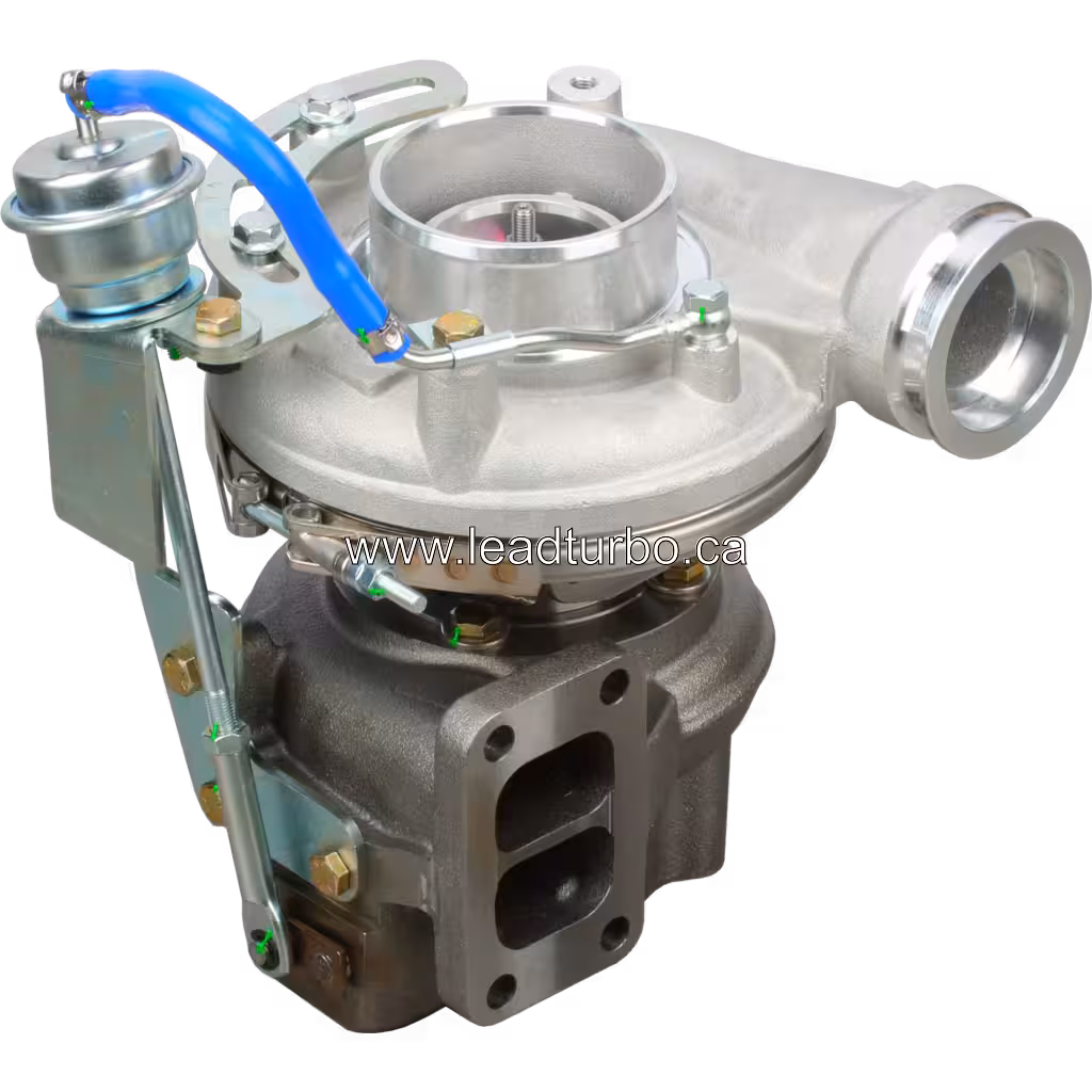 S200G-3071NRAKB turbocharger compressor side view with polished flanges
