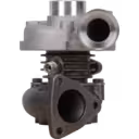 Front view of 13025447 J50S turbocharger for DEUTZ showing compressor inlet and turbine flange