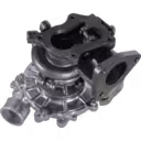 17201-30120 turbocharger bottom view showing turbine housing and mounting flange