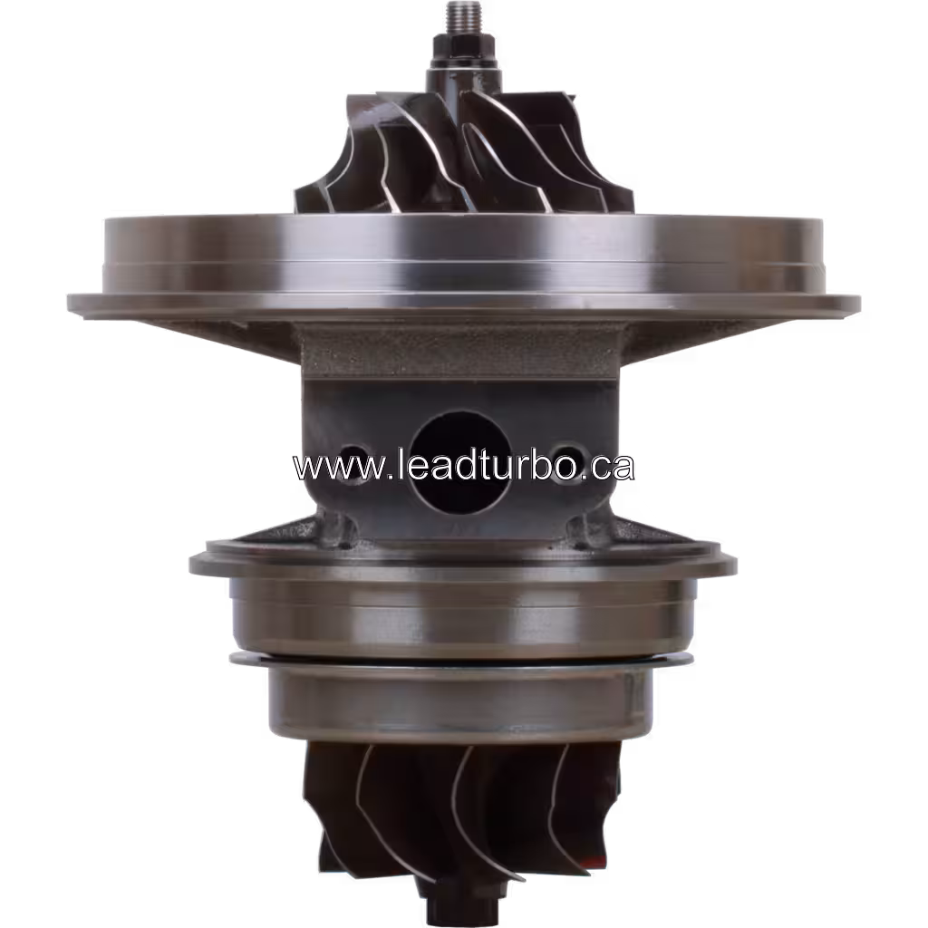 311144 S4DS-011 turbo core front view showing turbine and compressor wheels