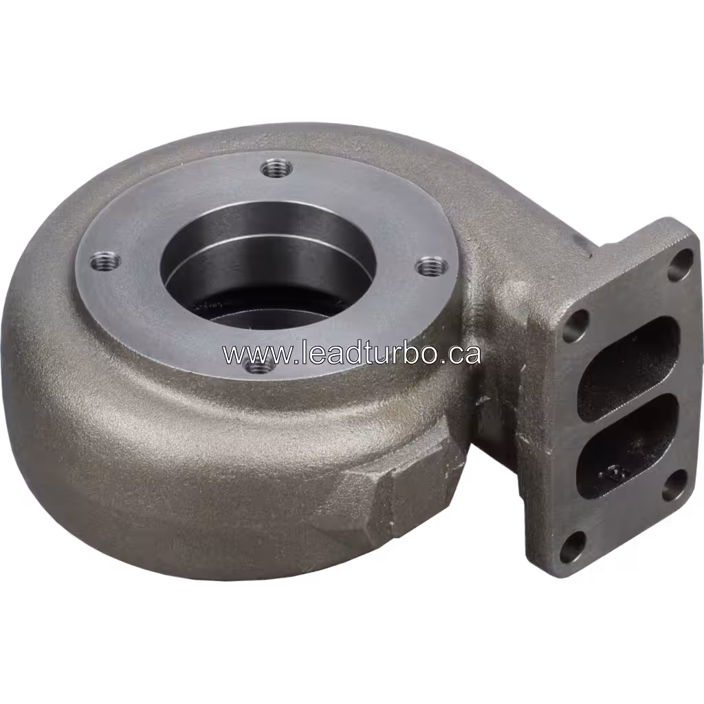 Cast metal turbine housing for MAN 0826F with central opening