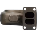 FOR 3524689 TH turbine housing front view showing two-port flanged inlet