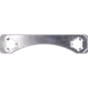 HX83 turbine housing V-band clamp detail