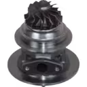 Bottom view of 3594856 HX30W core showing turbine wheel and three-bolt flange