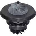 CUMMINS KV16 HX80 core showing black turbine wheel and white mounting flange