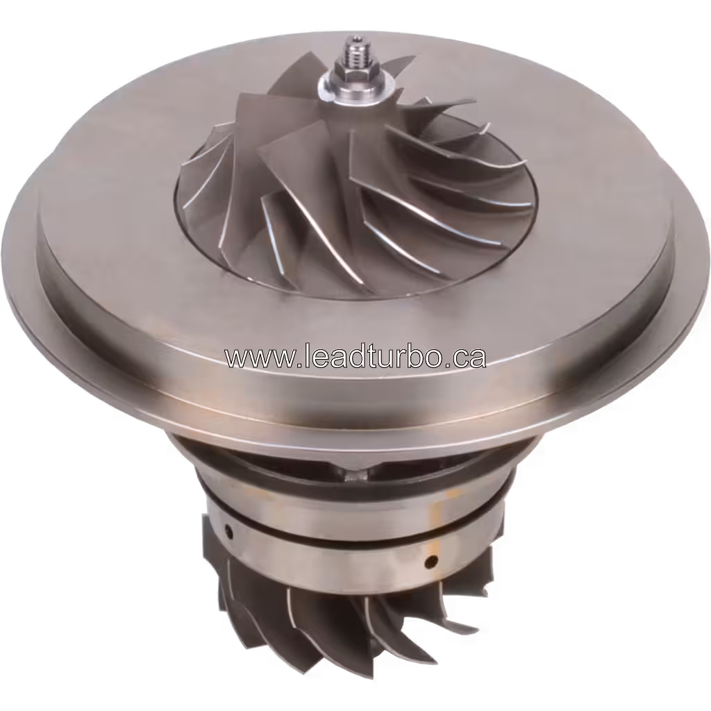HX55W core central cartridge housing with oil feed and drain ports