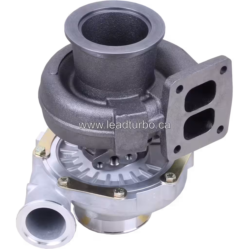 452232-5 turbocharger assembly with mounting bracket and data plate