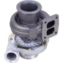 452232-5 turbocharger assembly with mounting bracket and data plate