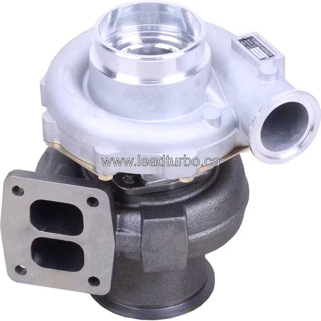 GT4082 turbocharger turbine housing with rectangular two-port flange
